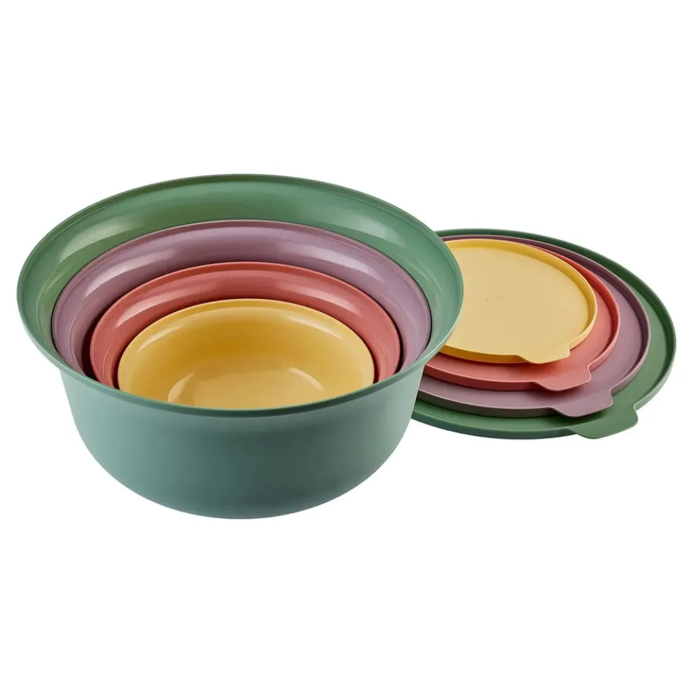 Karaca Forbs 4-Piece 2 in 1 Storage Container Set, 1L, Multi