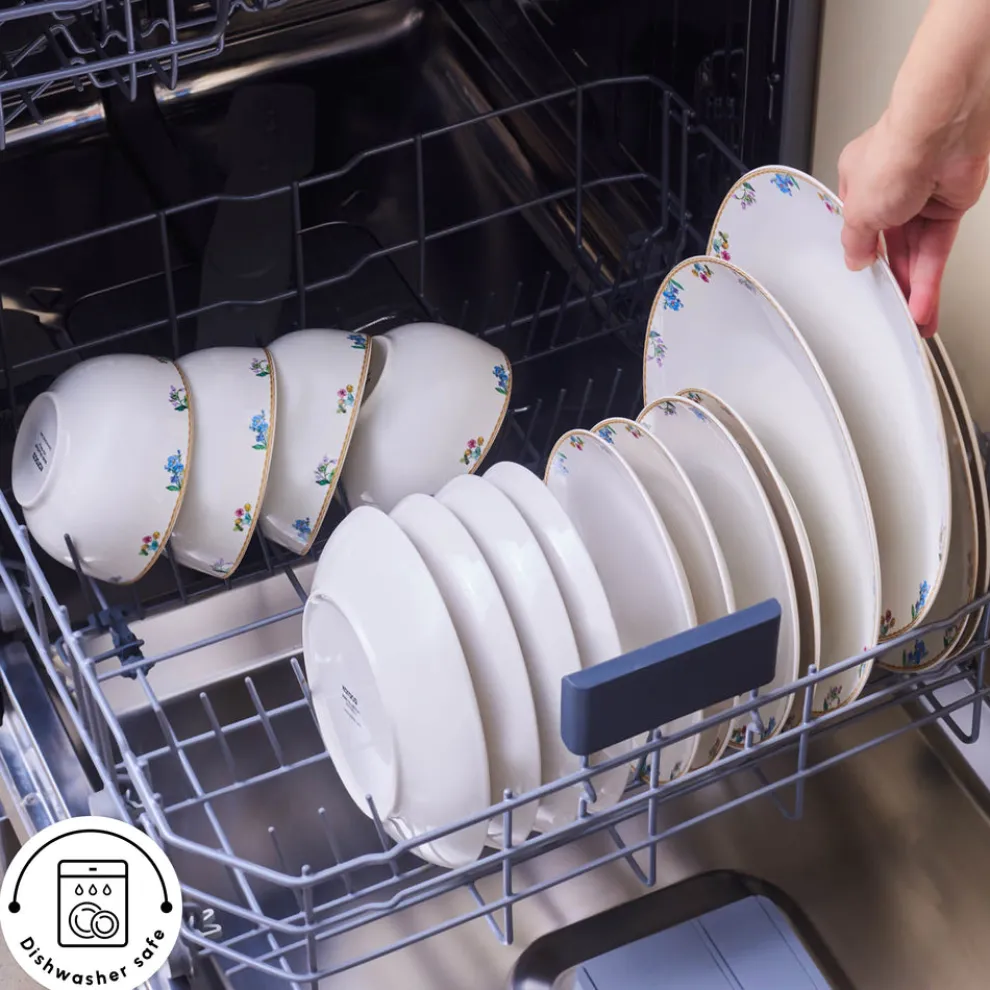 Karaca Forever Bone China New Brillo 53-Piece Dinner set for 12 People, Multi