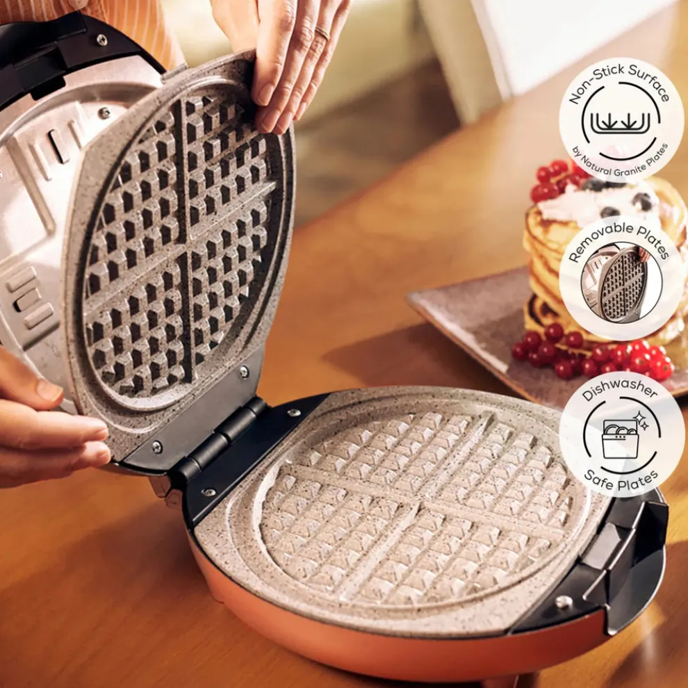 Karaca Funday Waffle Machine, Silver