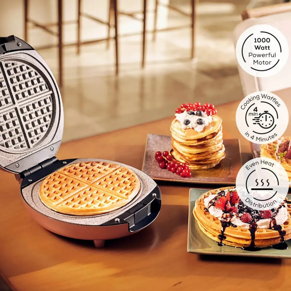 Karaca Funday Waffle Machine, Silver