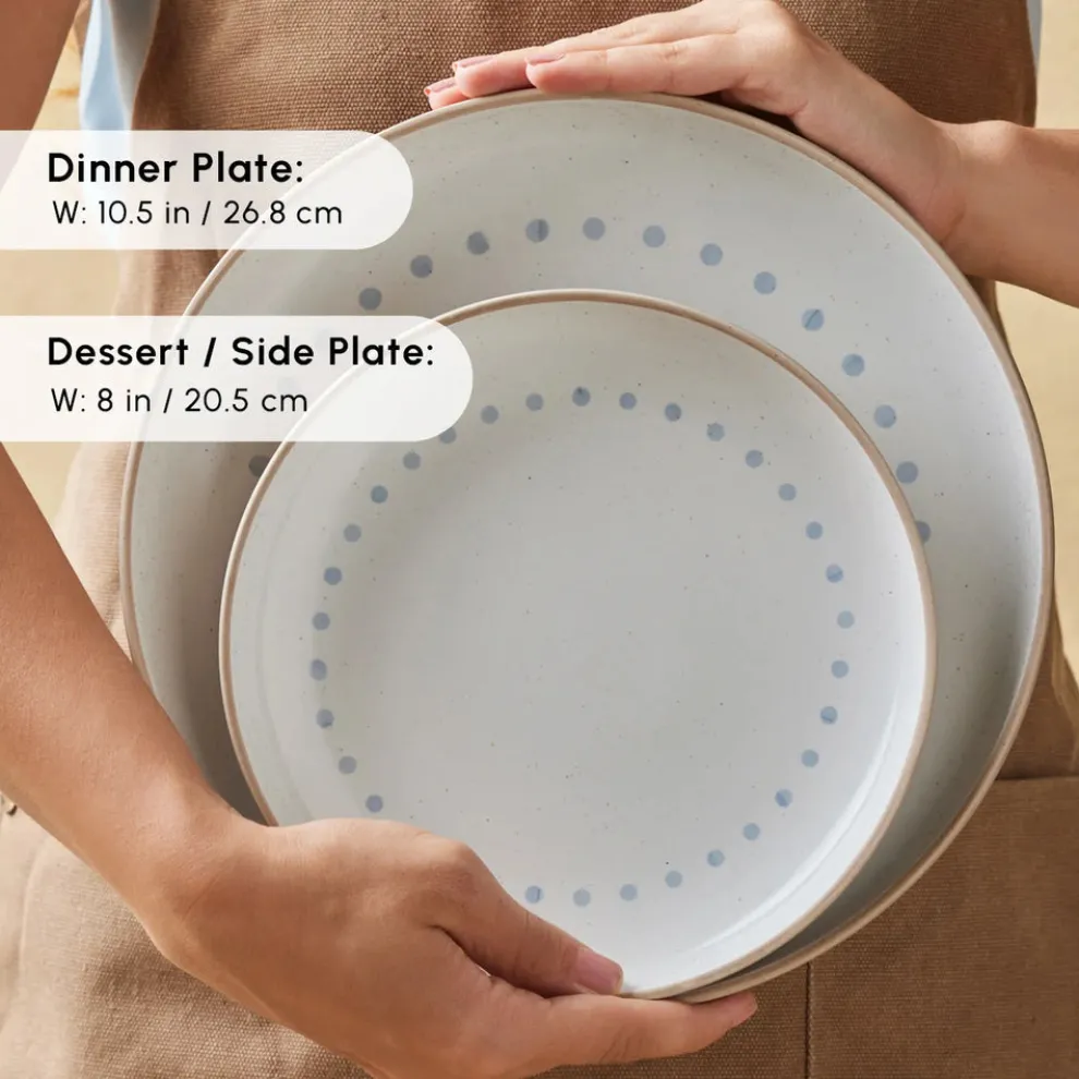 Karaca Haag 16-Piece Stoneware Dinner Set for 4 People, Multi