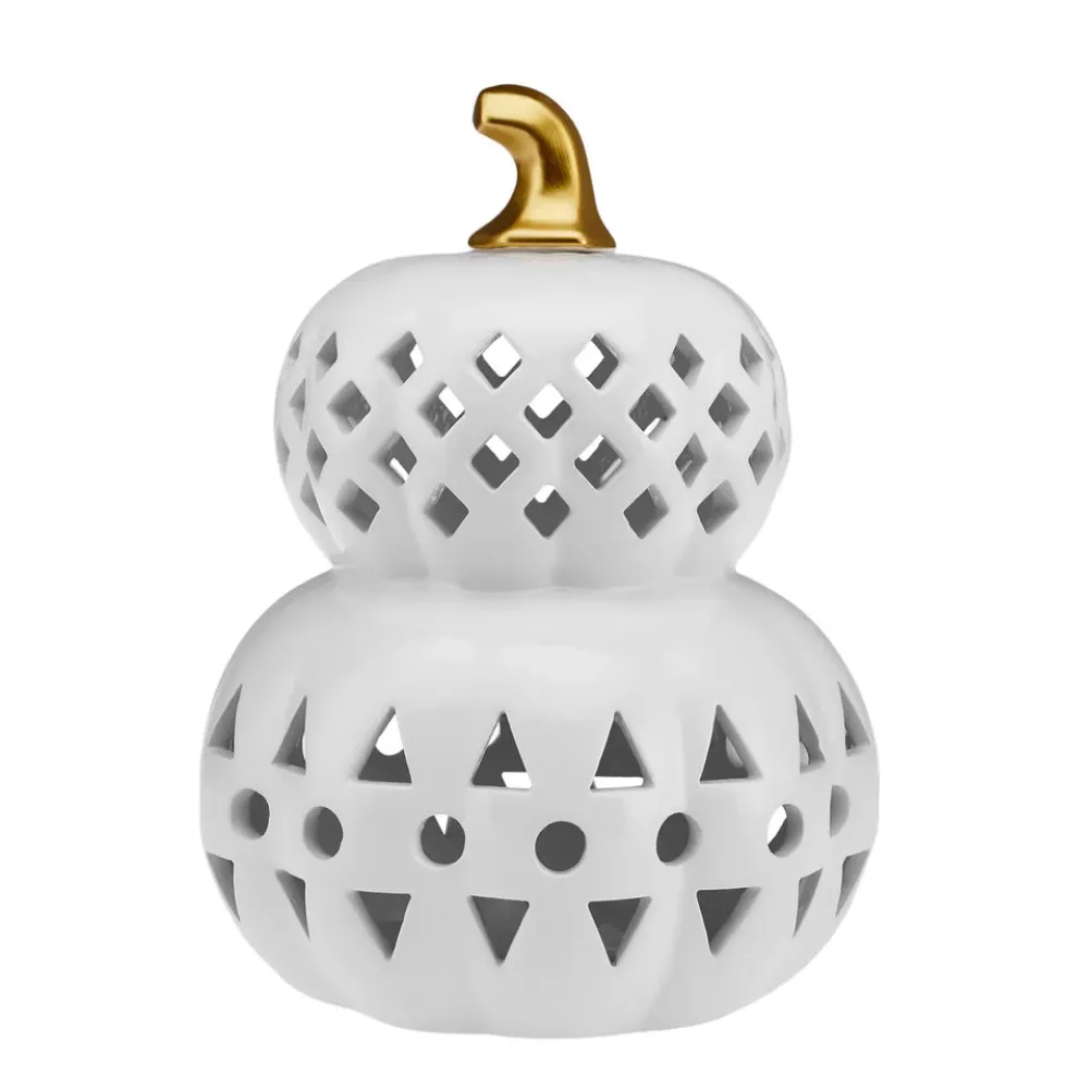 Karaca Halloween Led Light Trinket, 19cm, White Gold