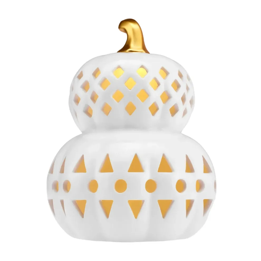 Karaca Halloween Led Light Trinket, 19cm, White Gold