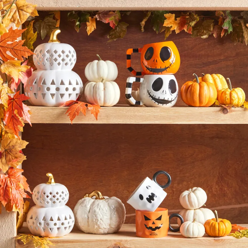 Karaca Halloween Led Light Trinket, 19cm, White Gold