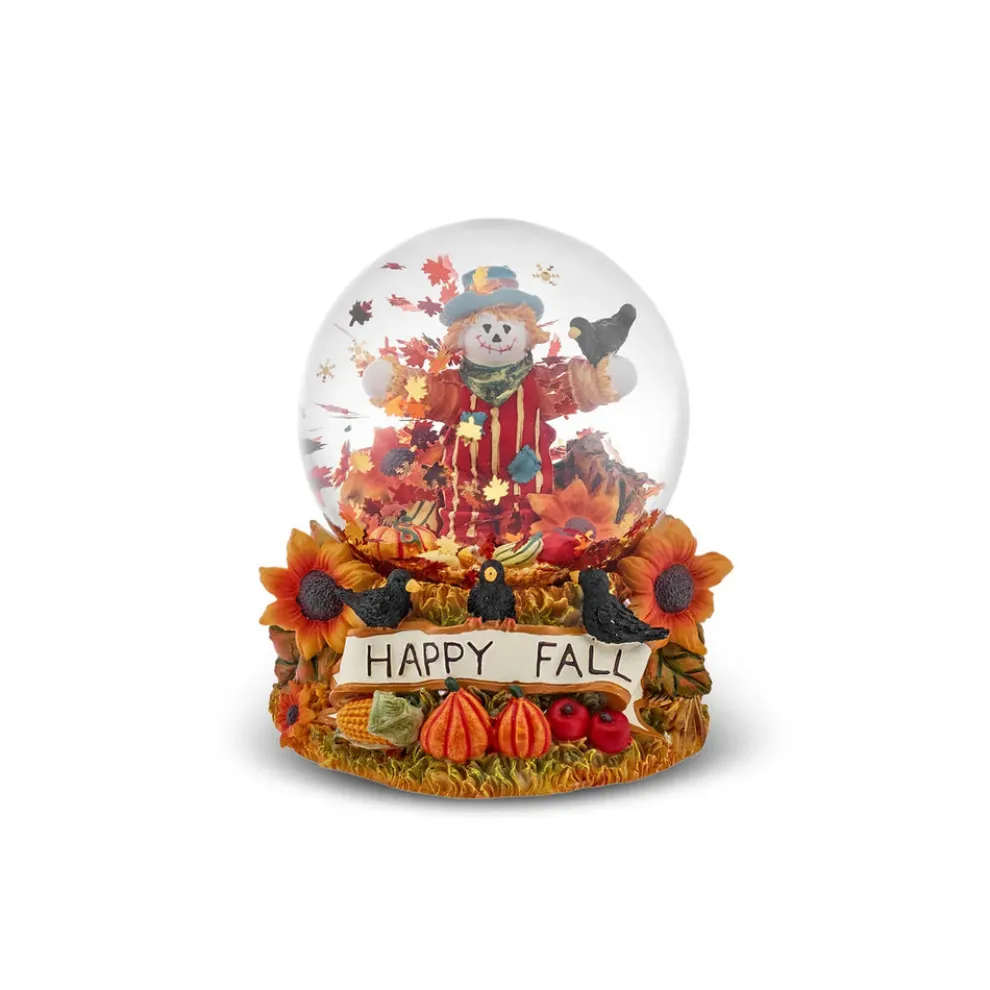 Karaca Halloween Scare Crow Ceramic Snow Globe, 100mm, Multi