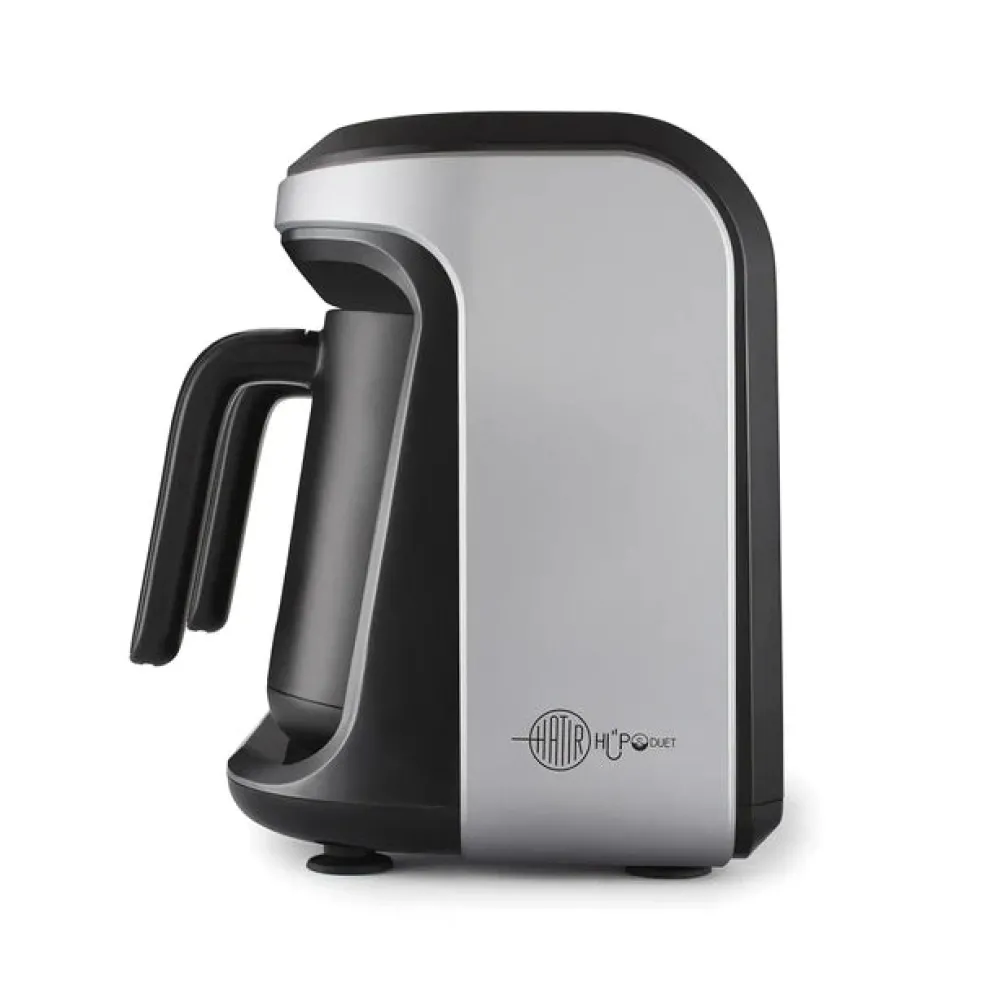 Karaca Hatır Hüps Duet Turkish Coffee Maker, 1400W, Silver