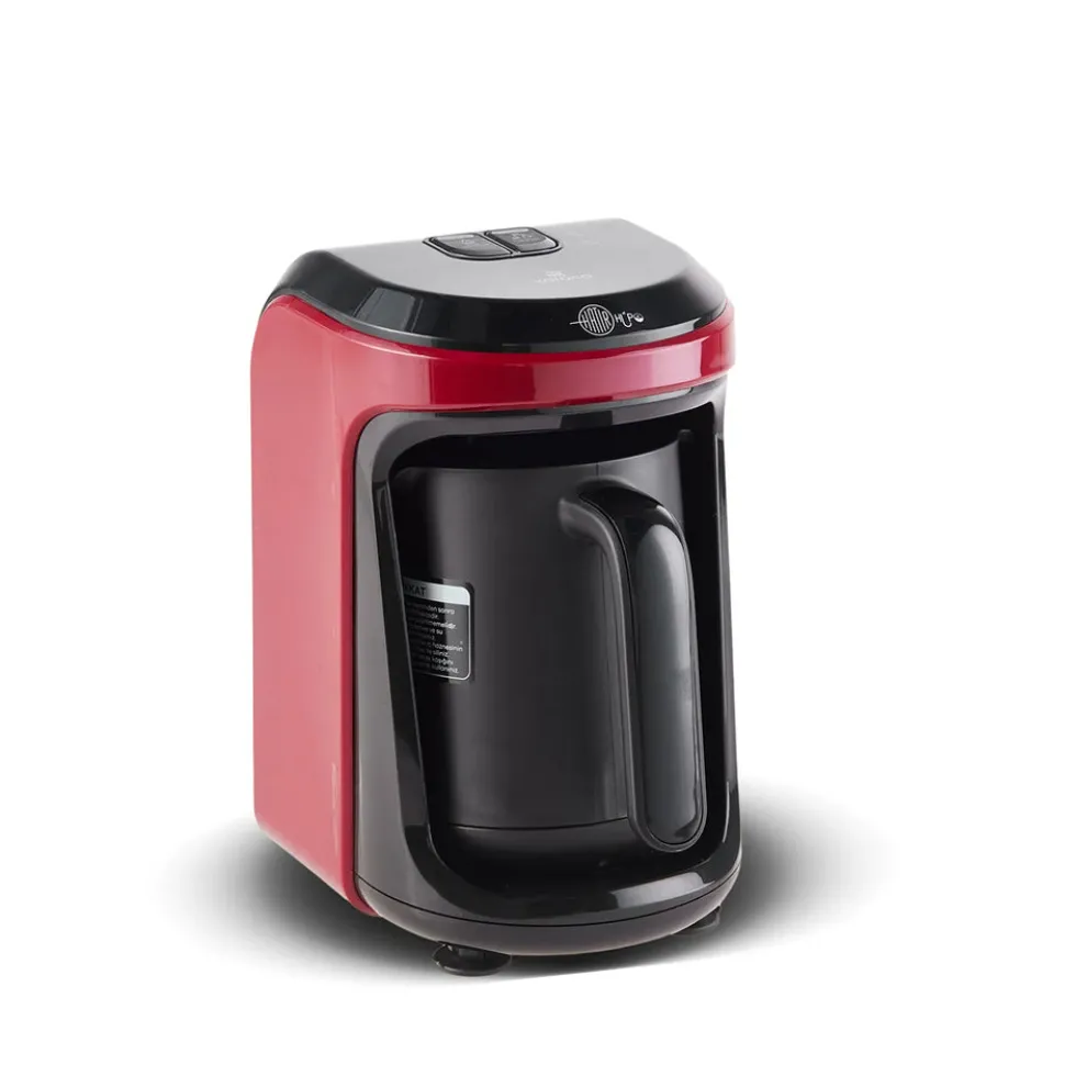 Karaca Hatır Hüps Turkish Coffee Maker and Milk Steamer, 535W, Red