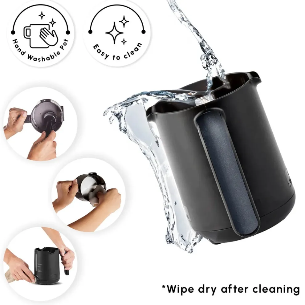 Karaca Hatır Hüps Turkish Coffee Maker and Milk Steamer, 535W, Red