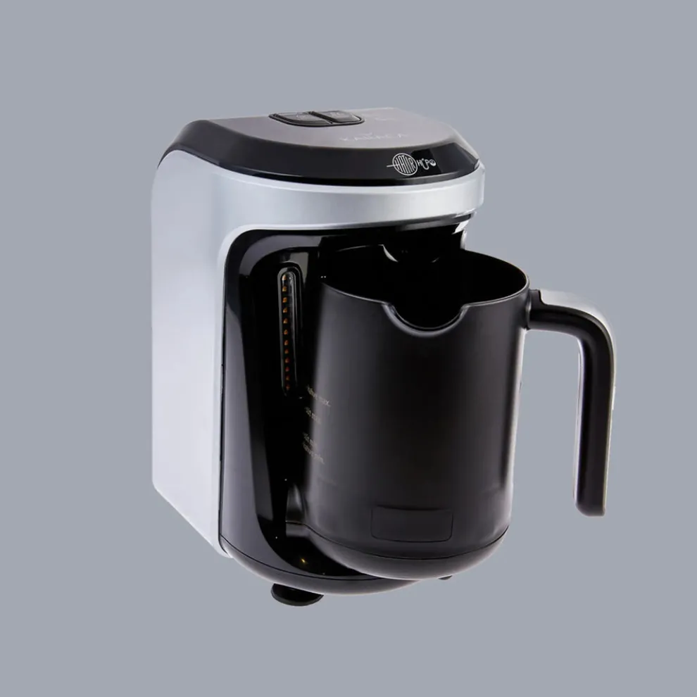 Karaca Hatır Hüps Turkish Coffee Maker and Milk Steamer, 535W, Silver