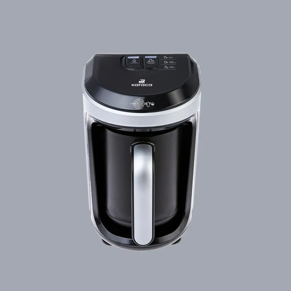 Karaca Hatır Hüps Turkish Coffee Maker and Milk Steamer, 535W, Silver