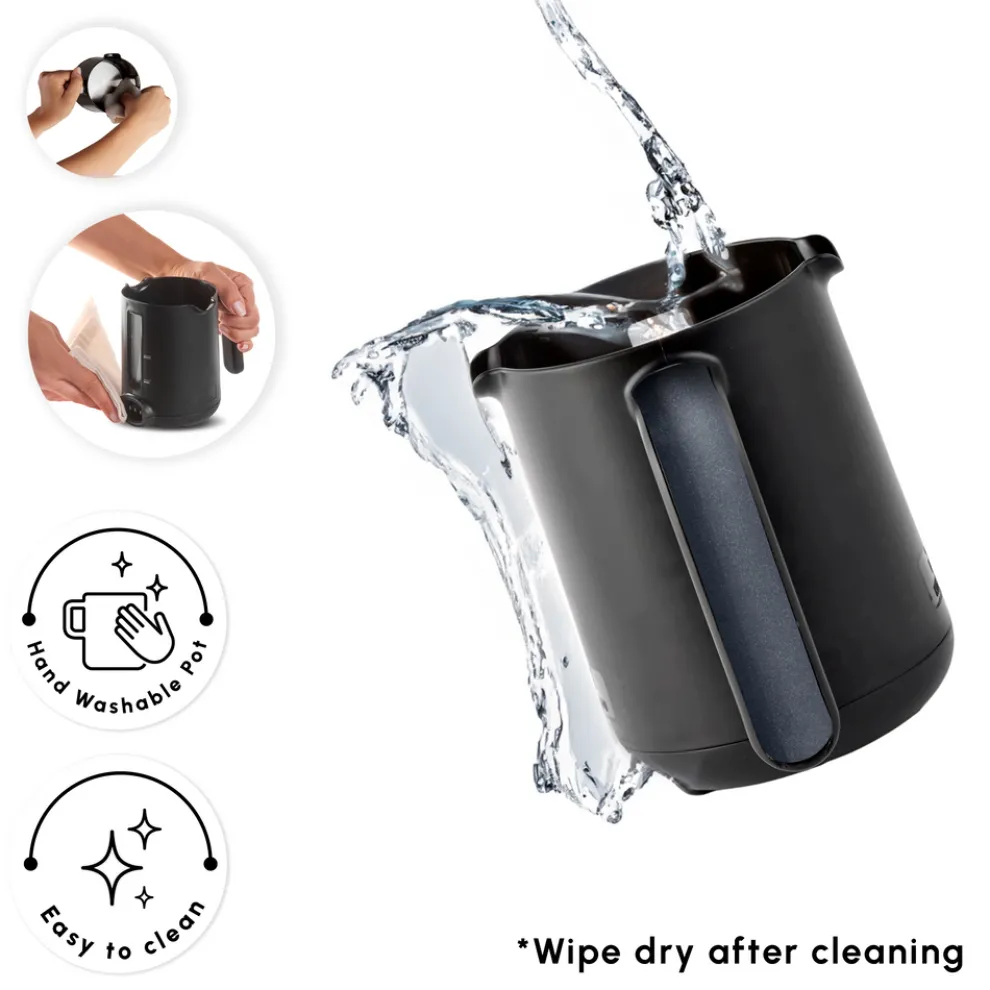 Karaca Hatır Köz Milky Turkish Coffee Maker, 535W, Shiny Black