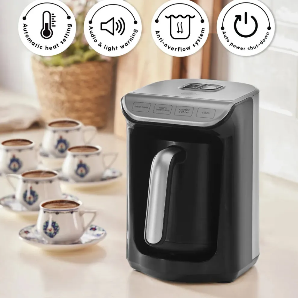 Karaca Hatır Köz Turkish Coffee Maker, 535W, Anthracite