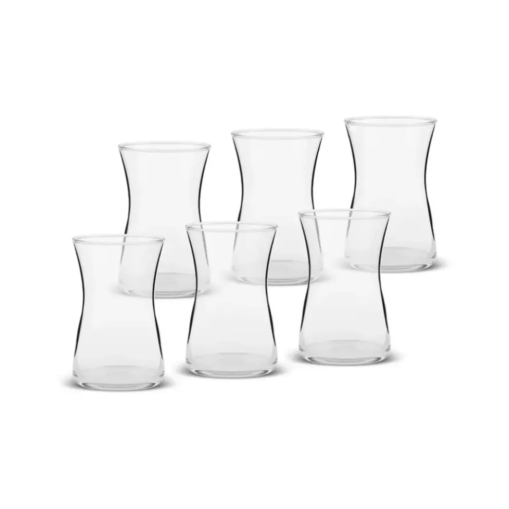 Karaca Heybeli 6-Piece Tea Glass Set for 6 People, 170ml