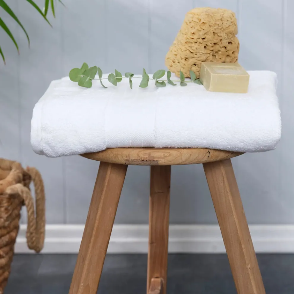 Karaca Home 100% Turkish Cotton Bath Towel, 85cmx150cm, White