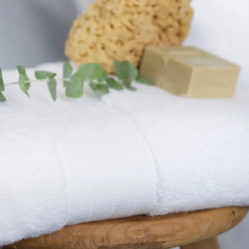 Karaca Home 100% Turkish Cotton Bath Towel, 85cmx150cm, White