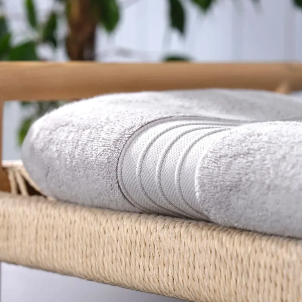 Karaca Home 100% Turkish Cotton Bath Towel, 85cmx150cm, Grey