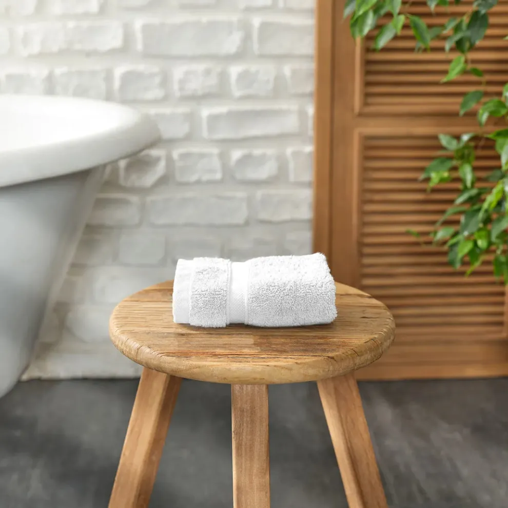 Karaca Home 100% Turkish Cotton Face Towel, 30cmx30cm, White