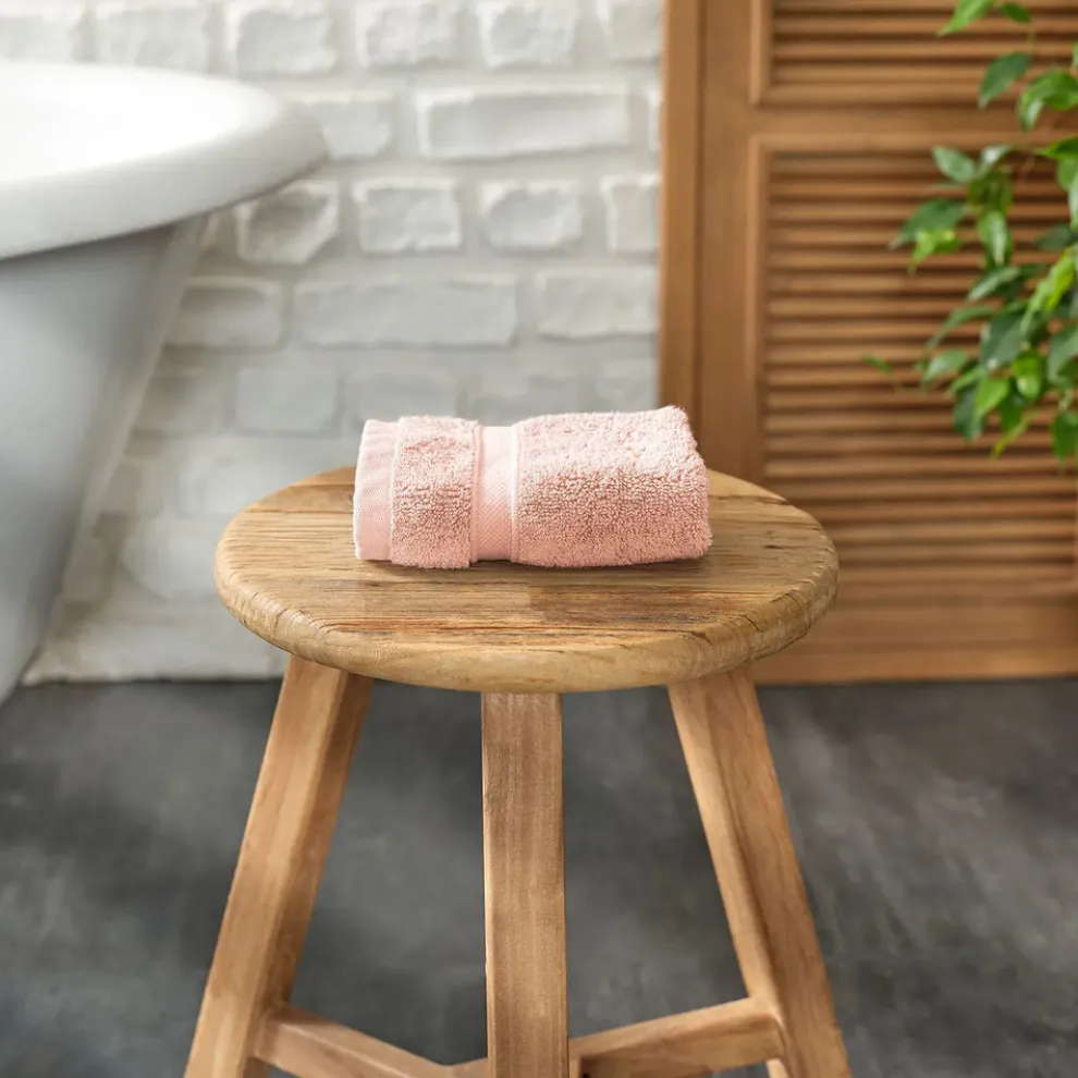 Karaca Home 100% Turkish Cotton Face Towel, 30cmx30cm, Pink