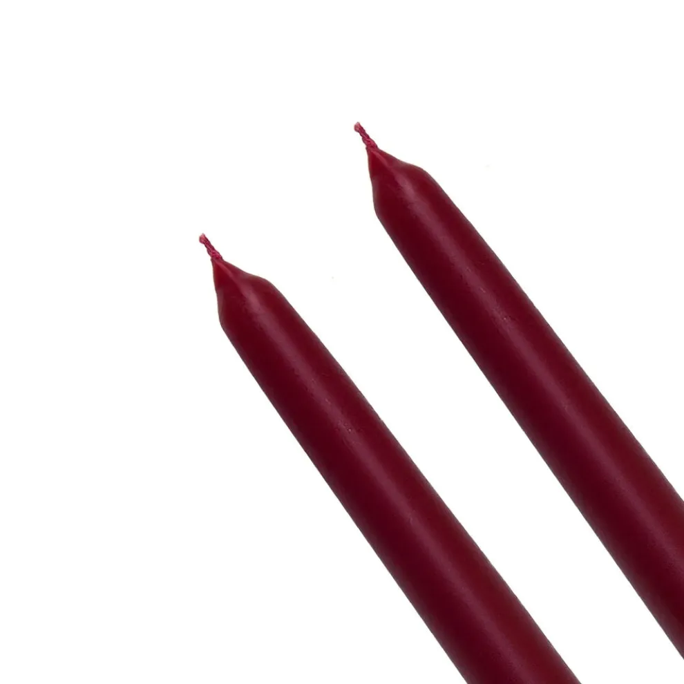 Karaca Home Andy 2-Piece Candle, 24cm, Burgundy