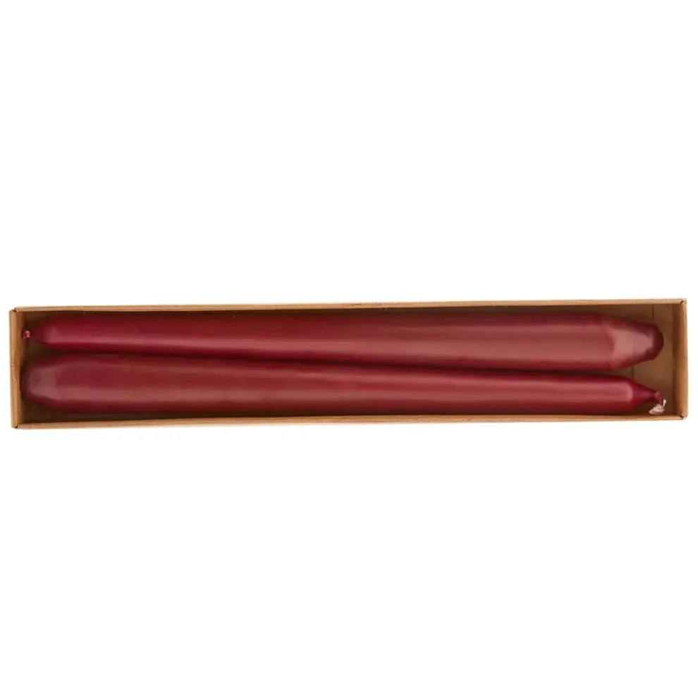 Karaca Home Andy 2-Piece Candle, 24cm, Burgundy