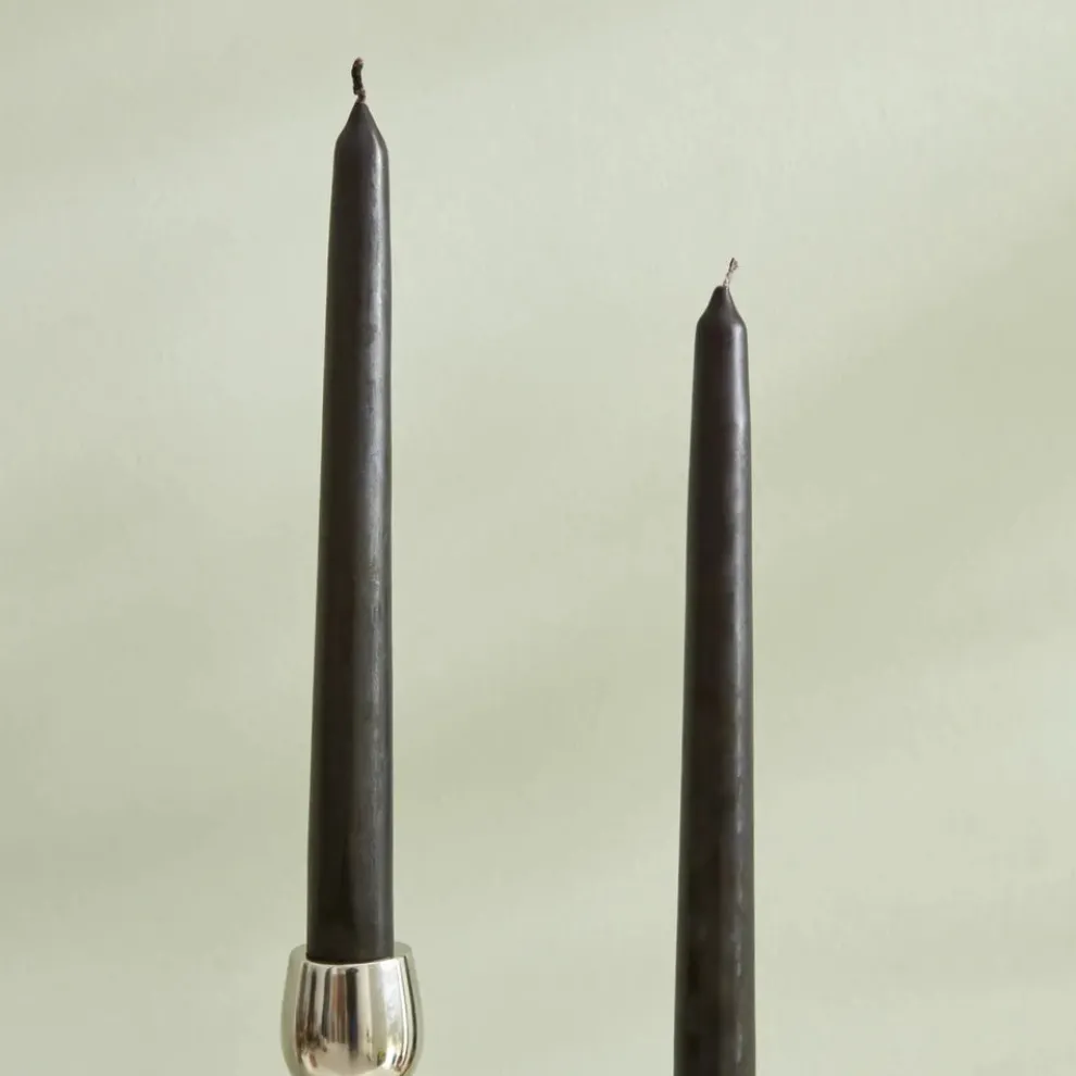 Karaca Home Andy 2-Piece Candle, 24cm, Black