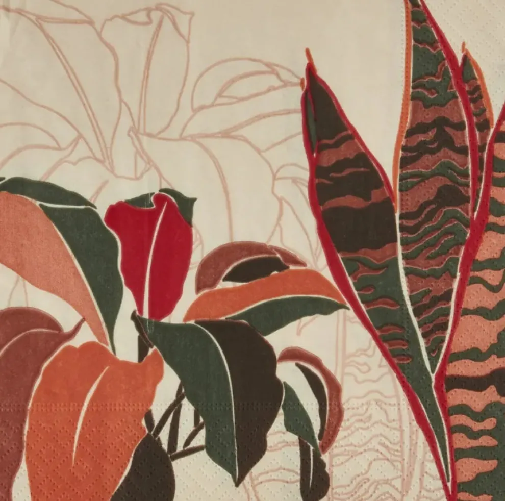 Karaca Home Autumn 20-Piece Paper Napkin, 33cmx33cm, Multi