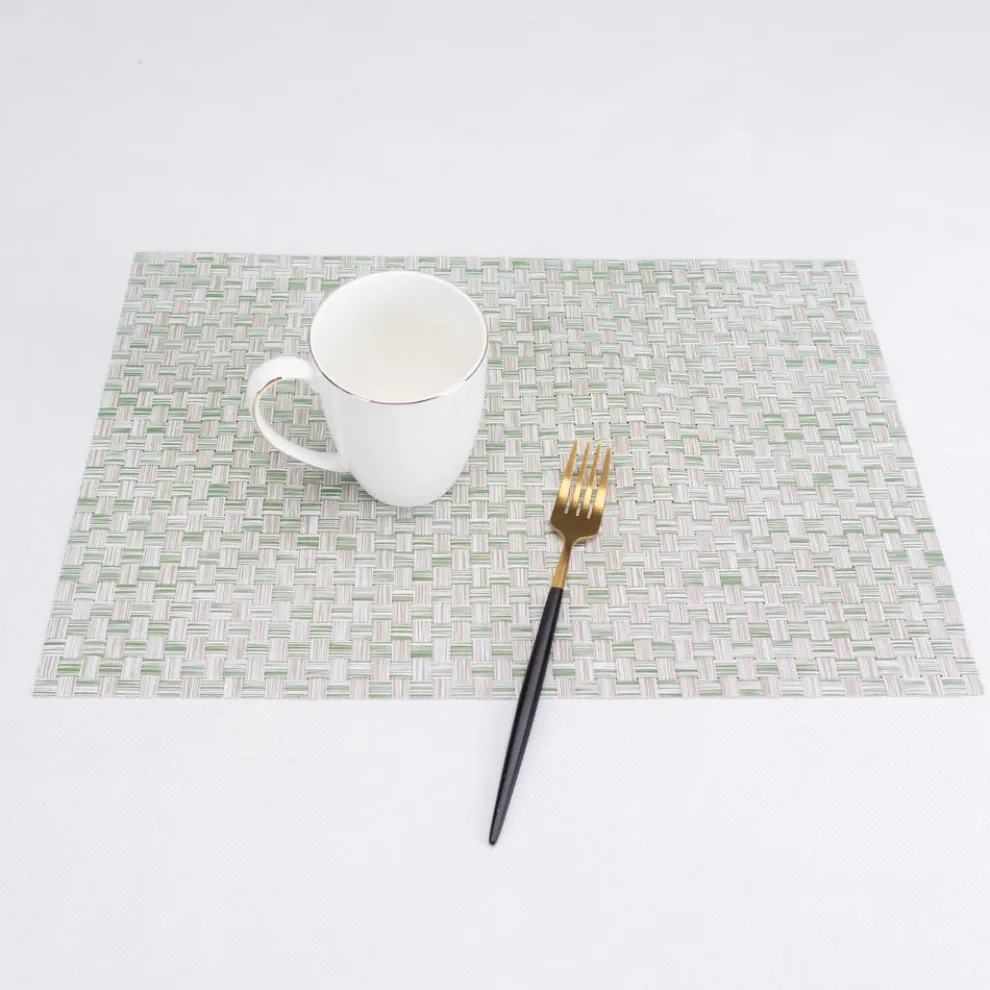 Karaca Home Baldwin 2-Piece American Placemat, 30x45cm, Green