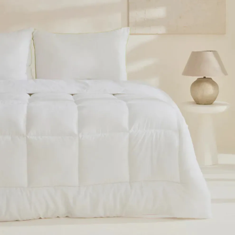 Karaca Home Basic Microfiber Duvet Cover, 200x200cm, Offwhite