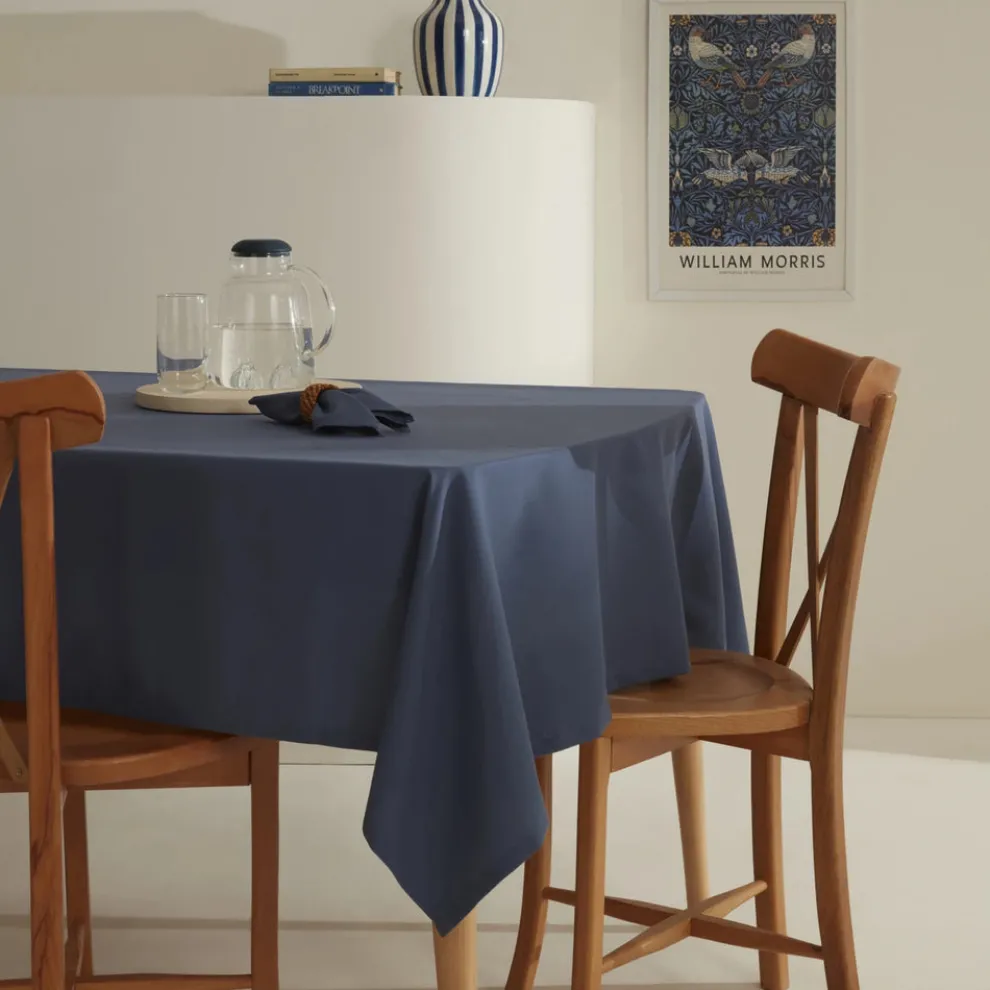 Karaca Home Belle Tablecloth, 140x200cm, Indigo