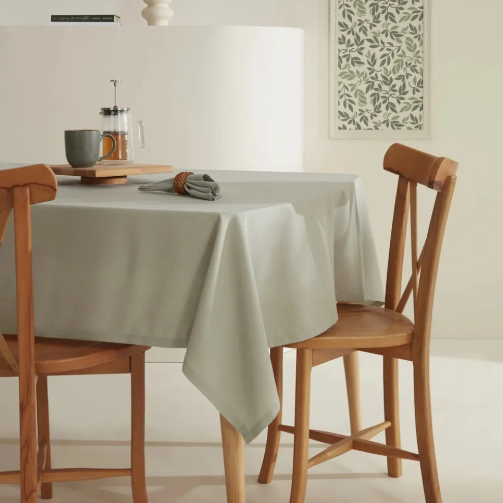 Karaca Home Belle Tablecloth, 140x200cm, Sage
