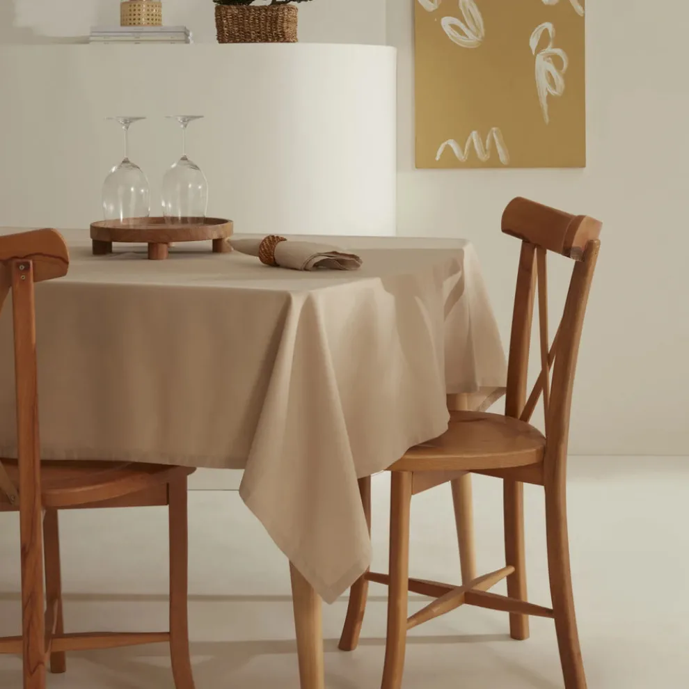 Karaca Home Belle Tablecloth, 140x200cm, Beige