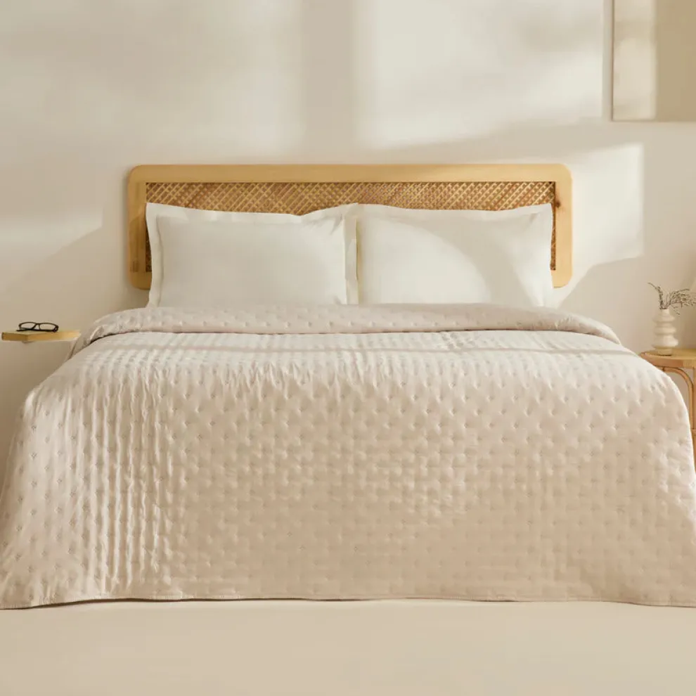 Karaca Home Breezy Bedspread, Single, Beige