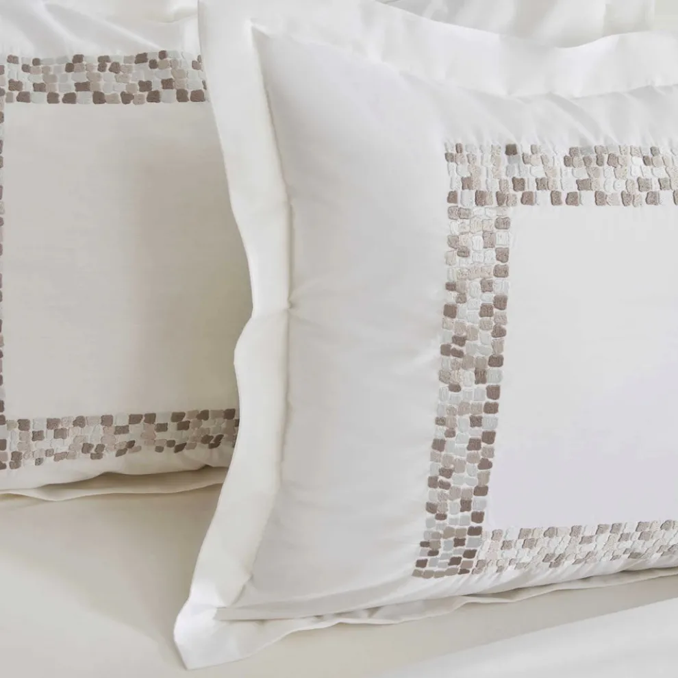 Karaca Home Bride Coll Bianca Bedding Set, Double, Stone