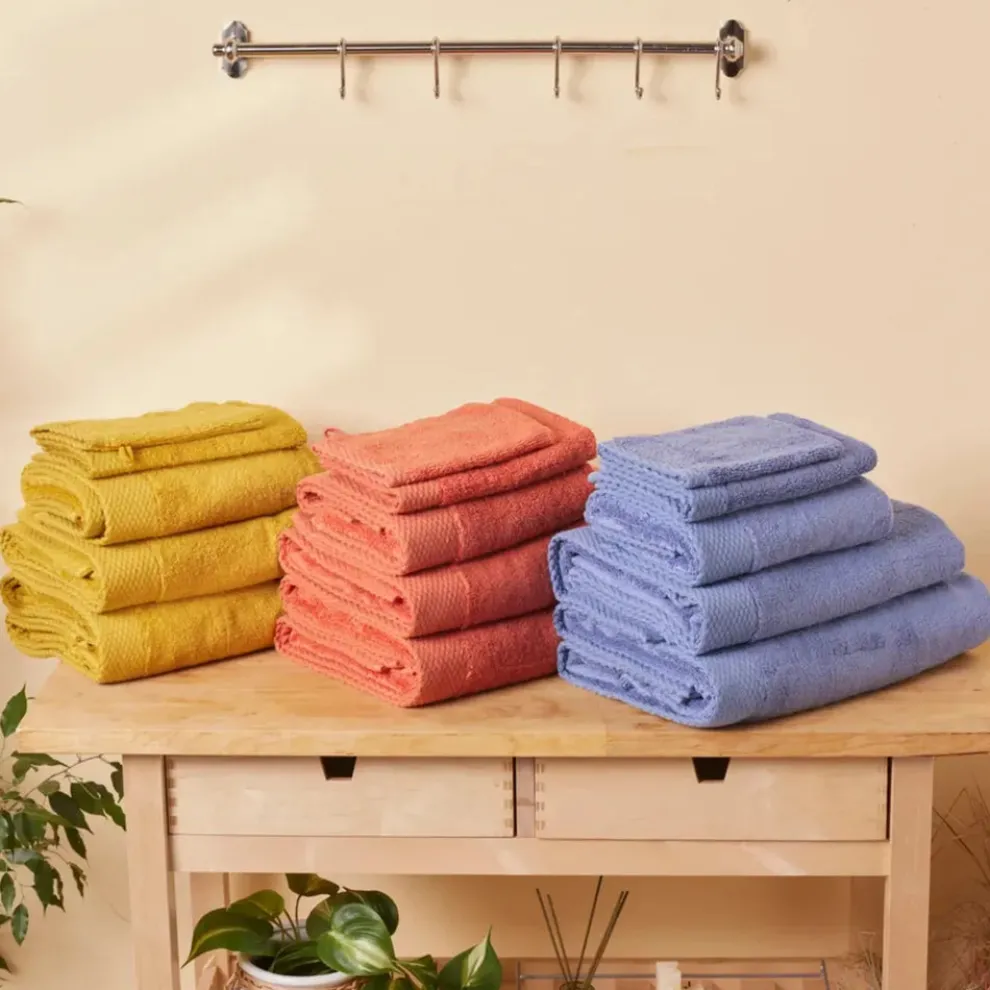 Karaca Home Chandler Modal 100% Turkish Cotton Towel Set, Mustard