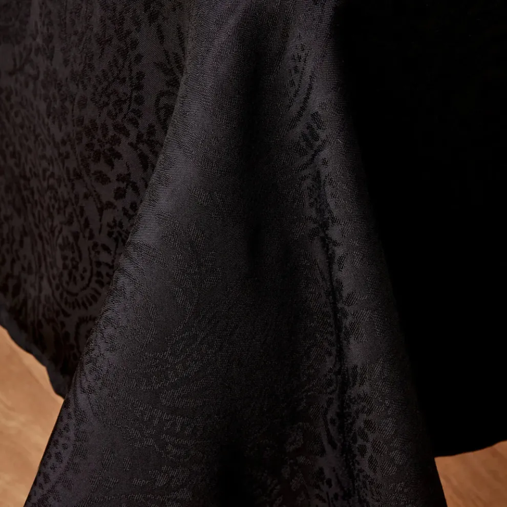 Karaca Home Chesney Tablecloth, 145cmx200cm, Black
