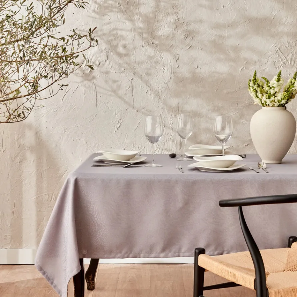 Karaca Home Chesney Tablecloth, 145cmx200cm, Grey