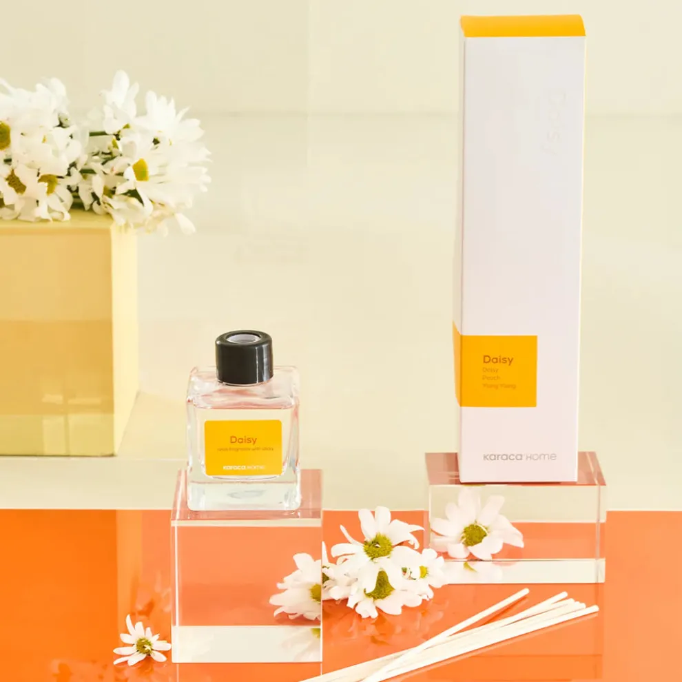 Karaca Home Daisy Reed Diffuser, 100ml, Yellow