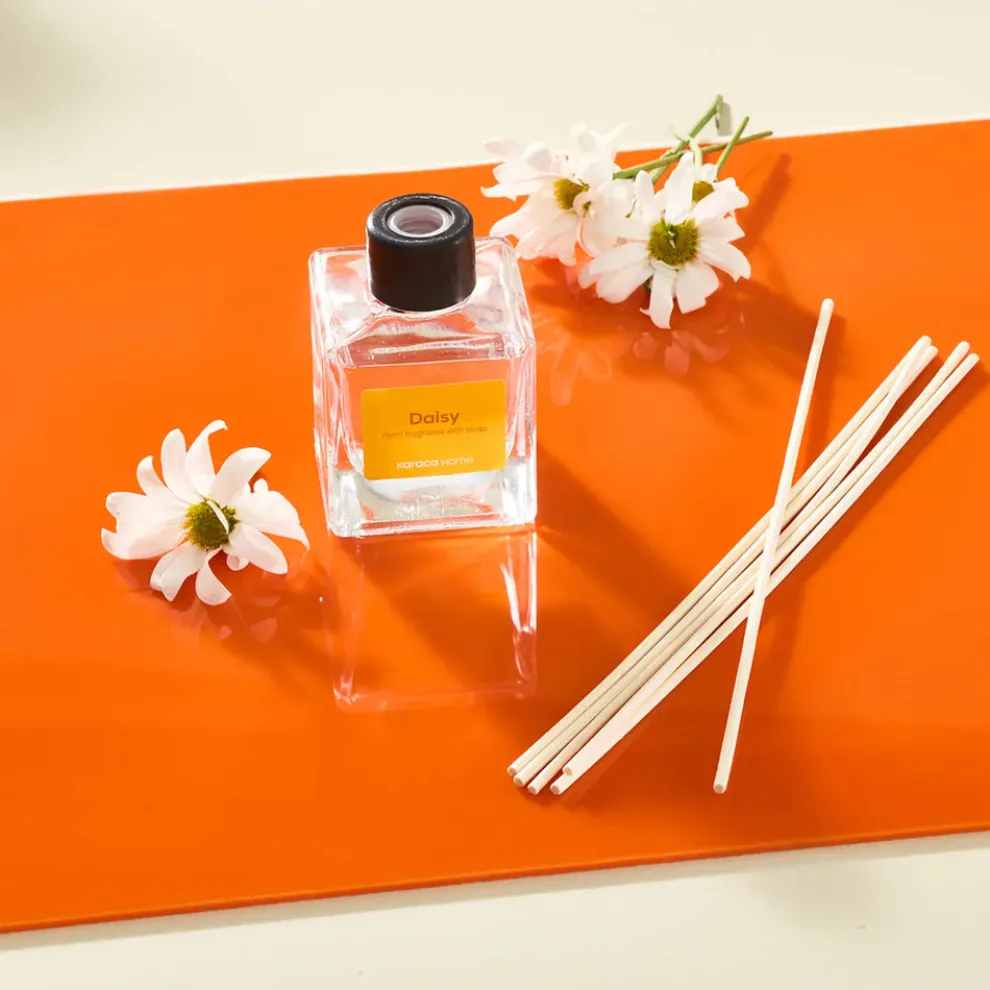 Karaca Home Daisy Reed Diffuser, 100ml, Yellow