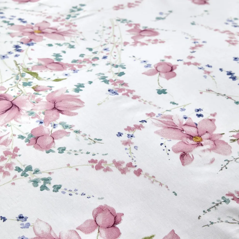 Karaca Home Dalila 100% Turkish Cotton Duvet Cover Set, Double, Pink