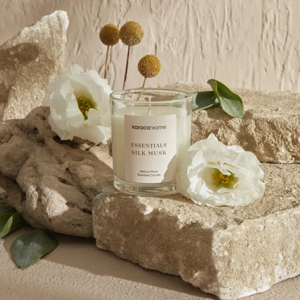 Karaca Home Essentials Silk Musk Candle, Pomegranate Blossom