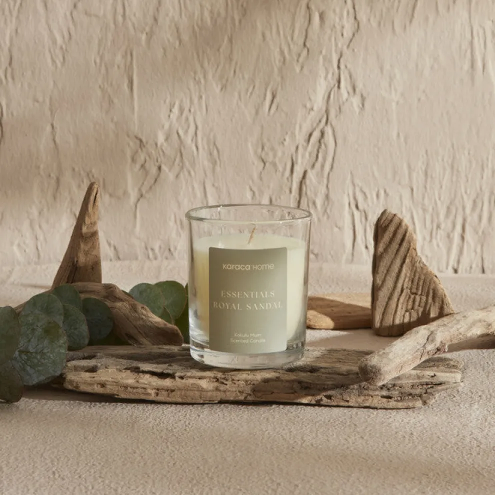 Karaca Home Essential Royal Sandal Candle, Khaki