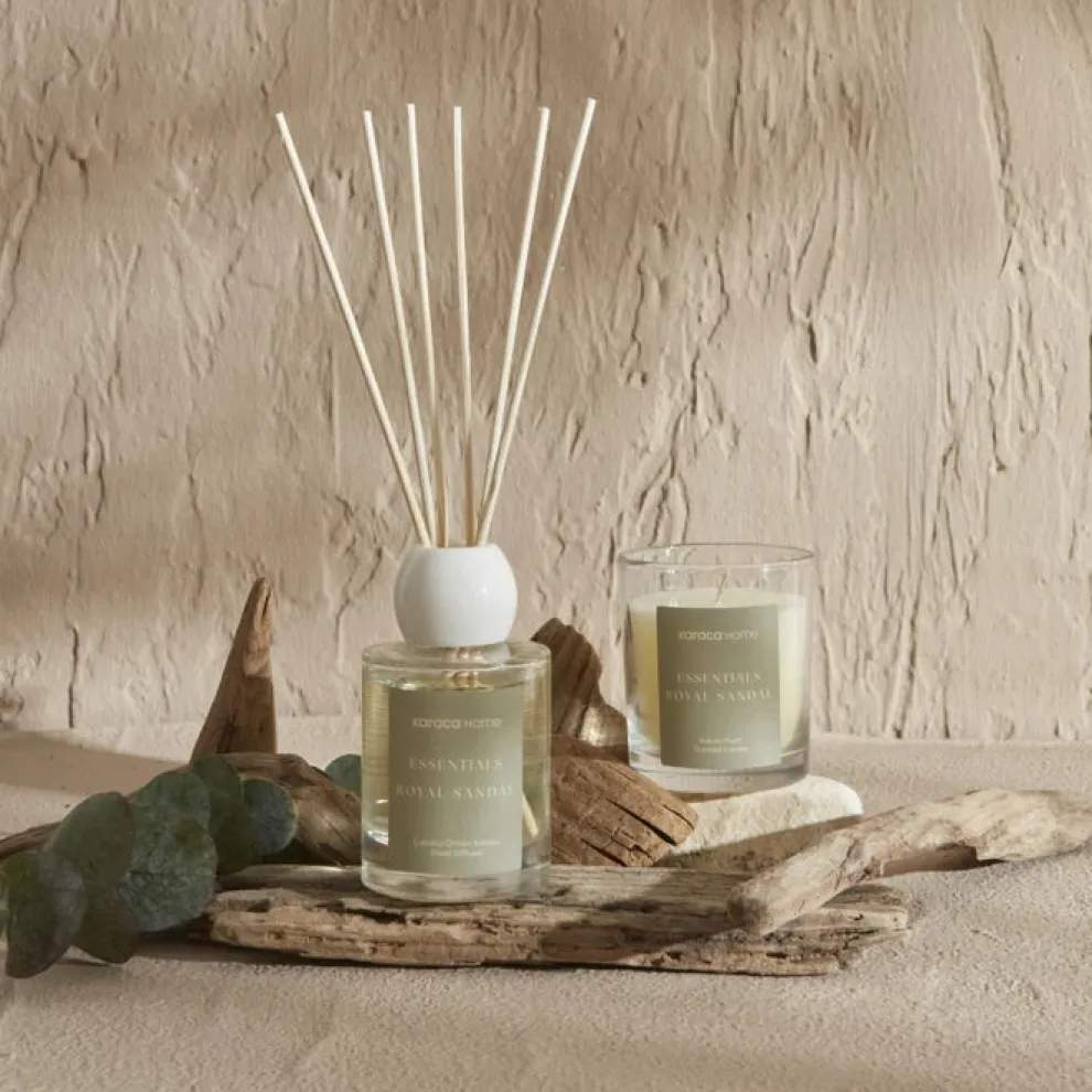 Karaca Home Essential Royal Sandal Candle, Khaki