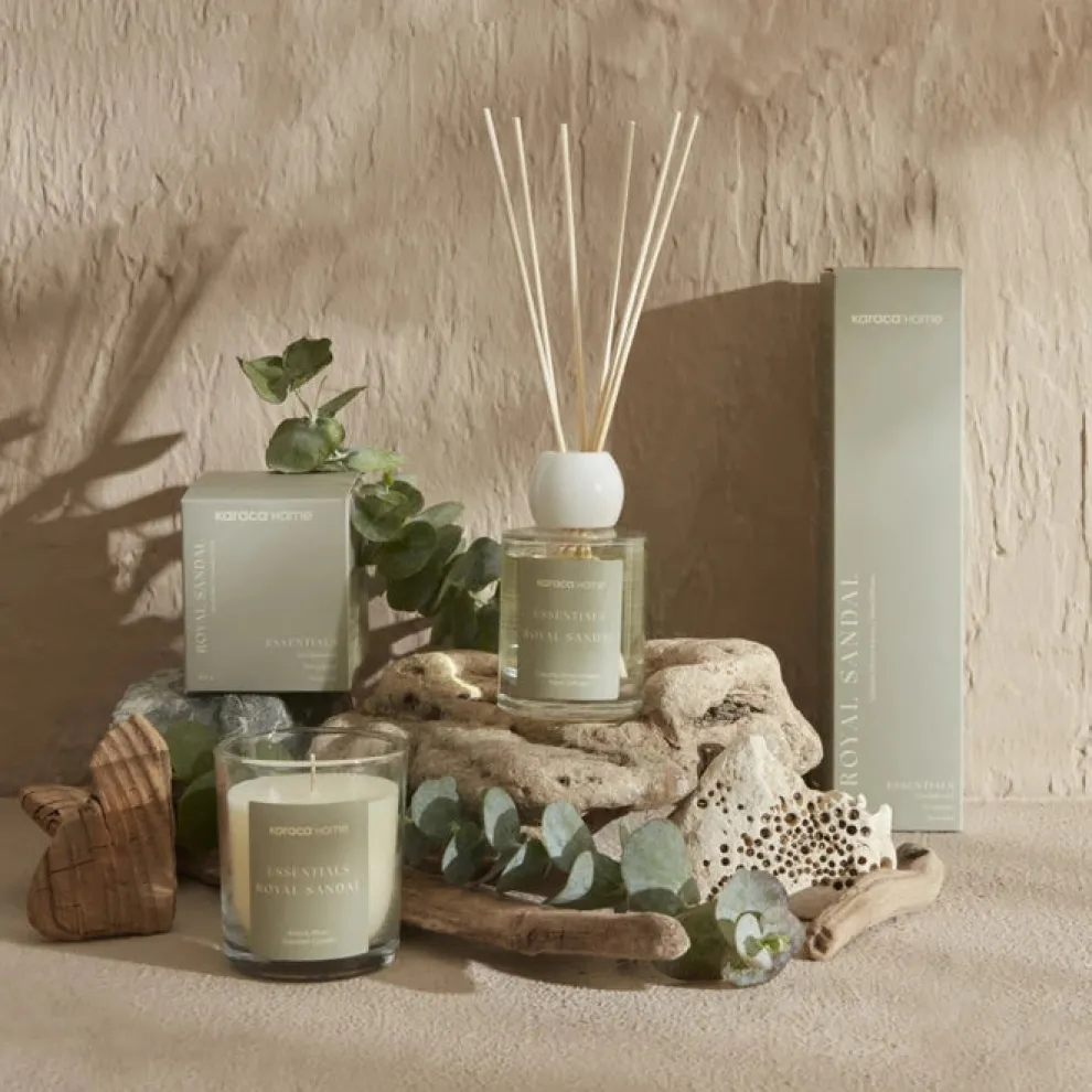 Karaca Home Essential Royal Sandal Candle, Khaki