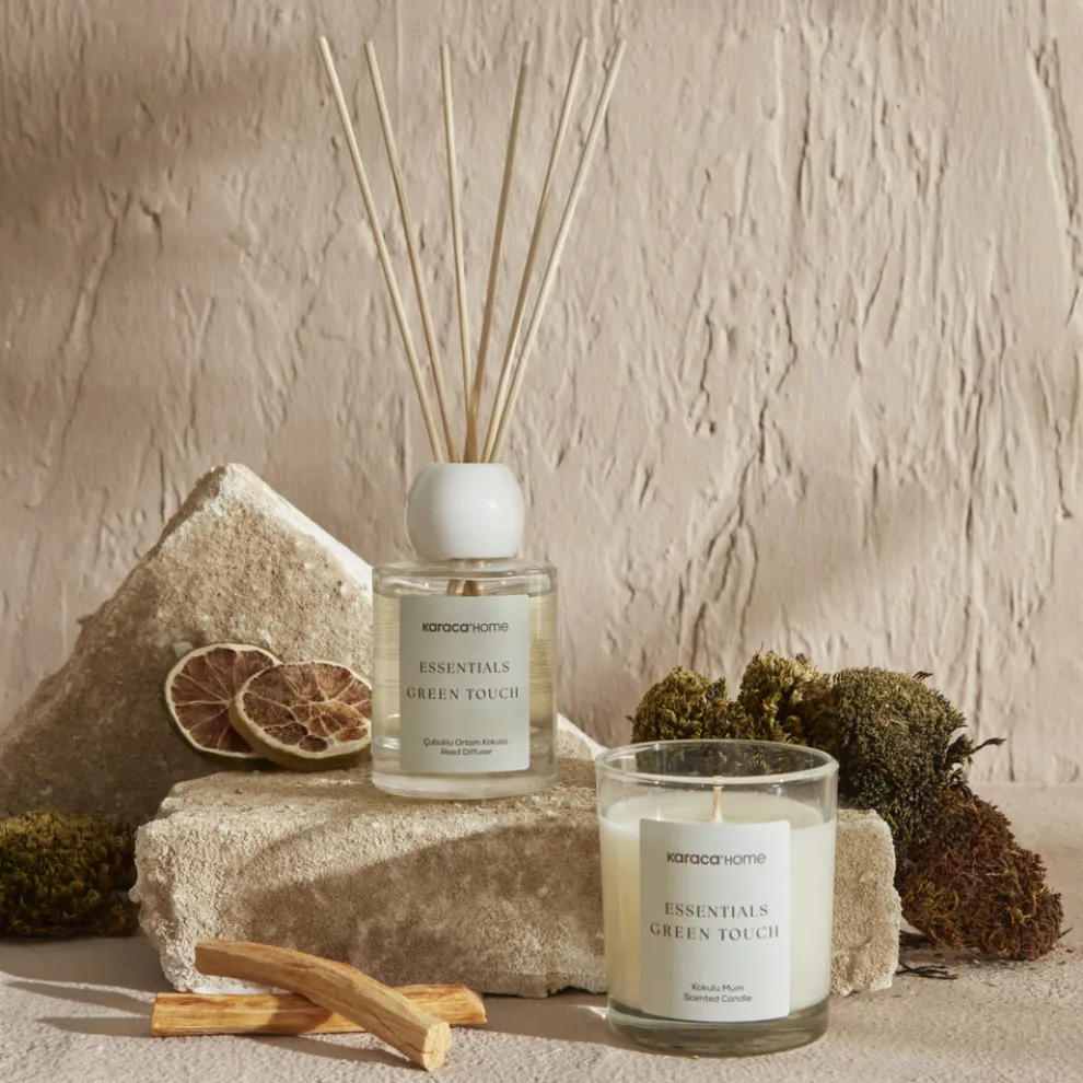 Karaca Home Essentials Green Touch Reed Diffuser 100ml, Aquamarine