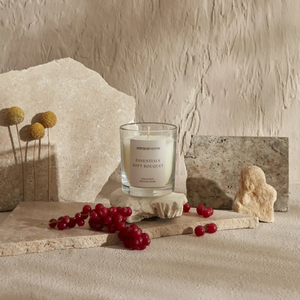 Karaca Home Essentials Soft Bouquet Candle, Light Pink