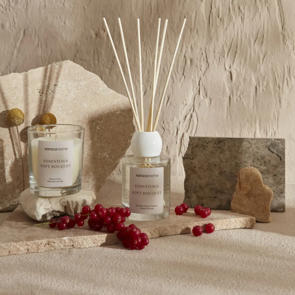 Karaca Home Essentials Soft Bouquet Reed Diffuser, 100 ml, Light Pink