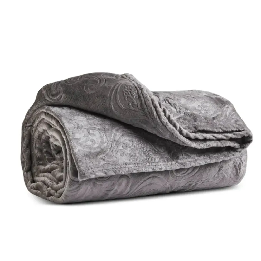 Karaca Home Felix Blanket, 220cmx240cm, Grey