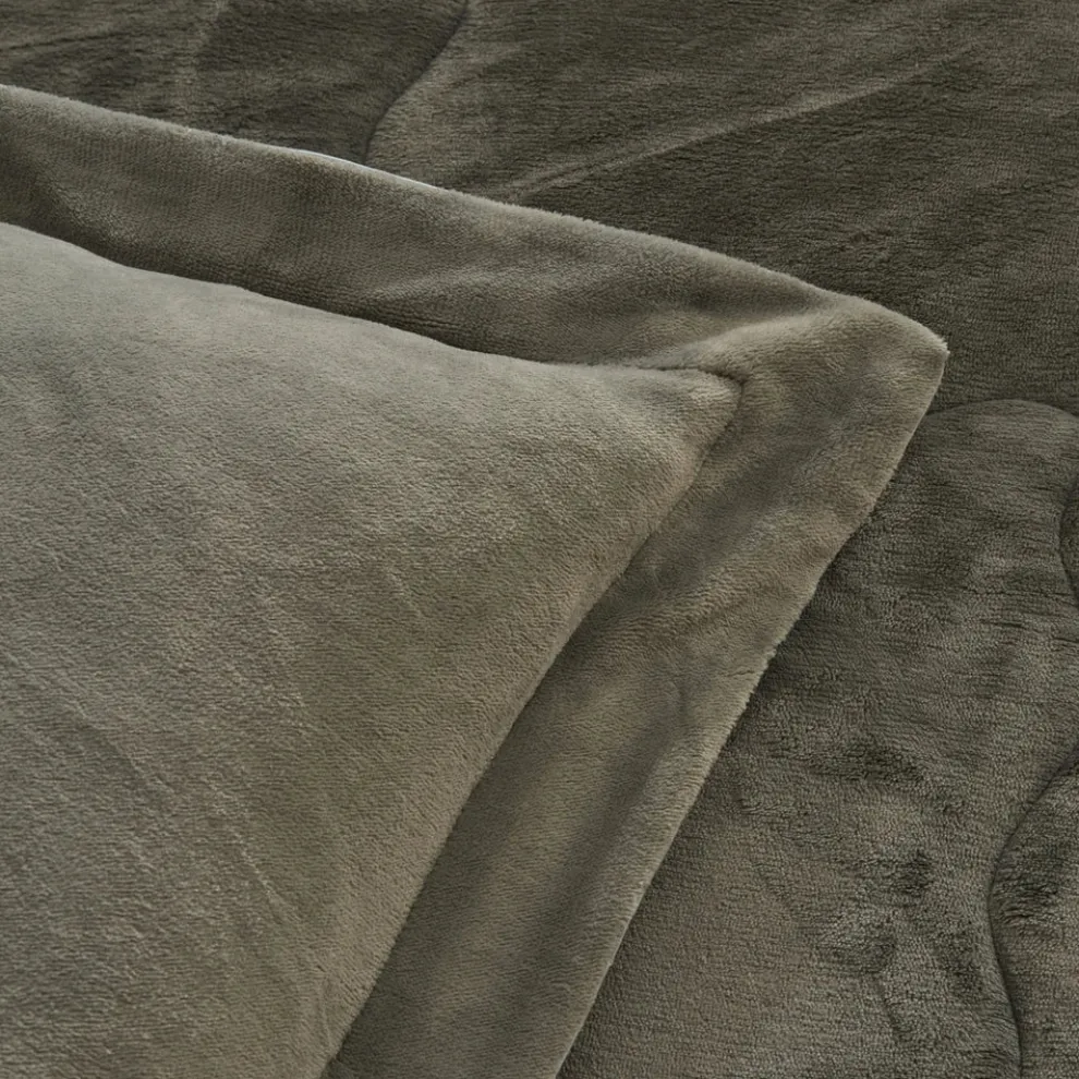 Karaca Home Flufy Comfort Bedding Set, Single, Khaki