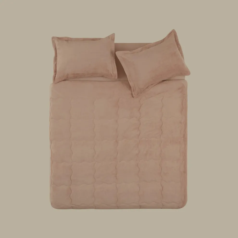 Karaca Home Flufy Comfort Bedding Set, Single, Powder