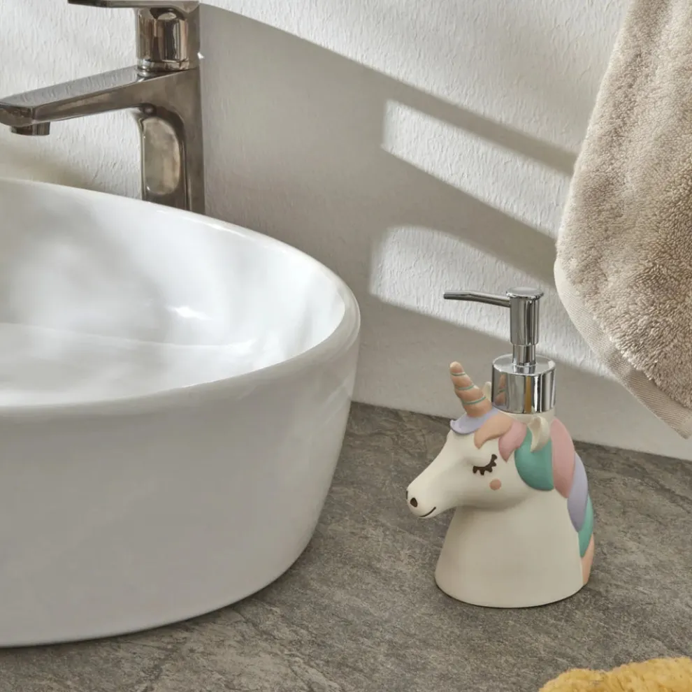 Karaca Home Funny Unicorn Soap Pump, 11cmx7cmx16cm, Multi